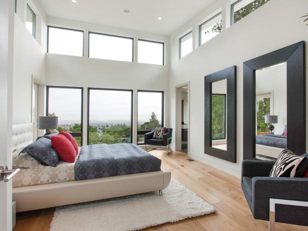 Spacious Modern Bedroom Platform Bed